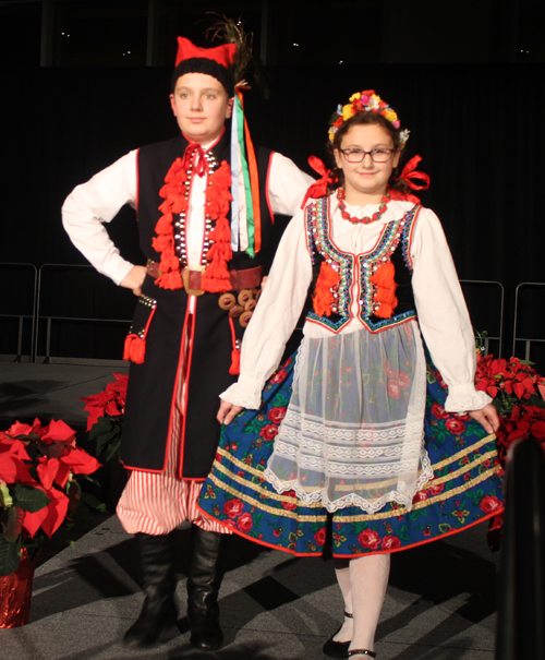 Gustav Kotlarsic and Amelia Kotlarsic representing Poland.