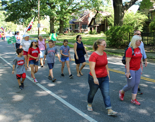 American Garden in Parade of Flags at 73rd annual One World Day in the Cleveland Cultural Gardens