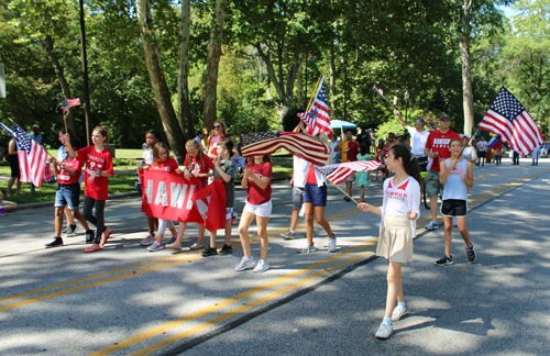 American Garden in Parade of Flags at 73rd annual One World Day in the Cleveland Cultural Gardens