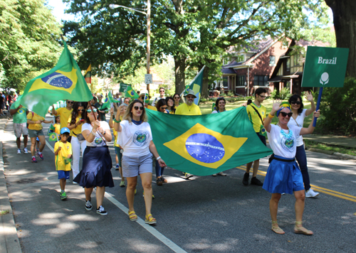 Brazil in Parade of Flags at 73rd annual One World Day in the Cleveland Cultural Gardens