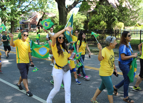 Brazil in Parade of Flags at 73rd annual One World Day in the Cleveland Cultural Gardens