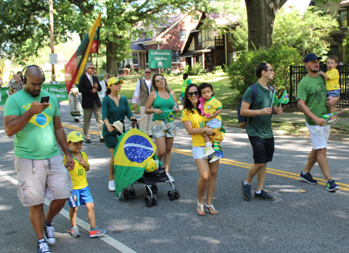 Brazil in Parade of Flags at 73rd annual One World Day in the Cleveland Cultural Gardens