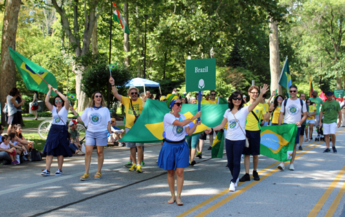 Brazil in Parade of Flags at 73rd annual One World Day in the Cleveland Cultural Gardens