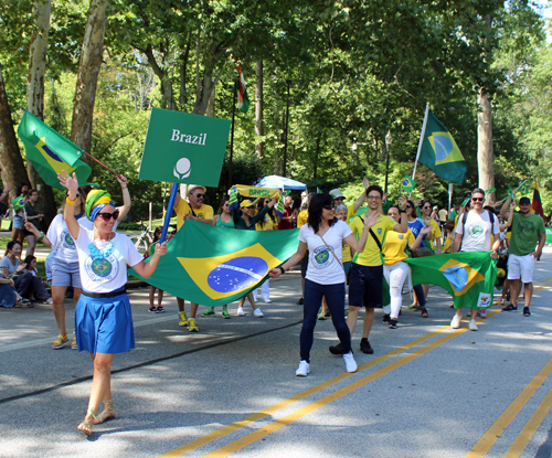 Brazil in Parade of Flags at 73rd annual One World Day in the Cleveland Cultural Gardens