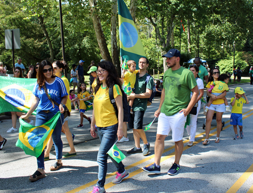 Brazil in Parade of Flags at 73rd annual One World Day in the Cleveland Cultural Gardens