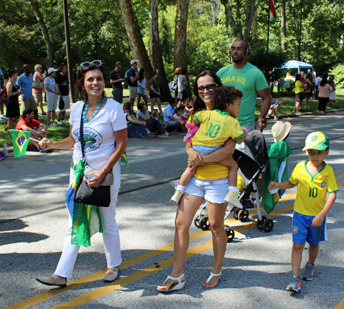 Brazil in Parade of Flags at 73rd annual One World Day in the Cleveland Cultural Gardens