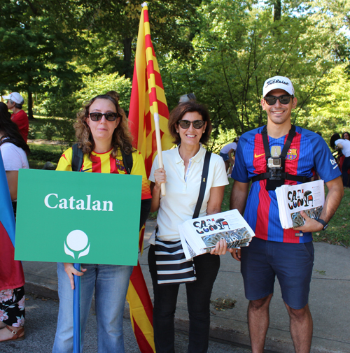 Catalan in Parade of Flags at 73rd annual One World Day in the Cleveland Cultural Gardens