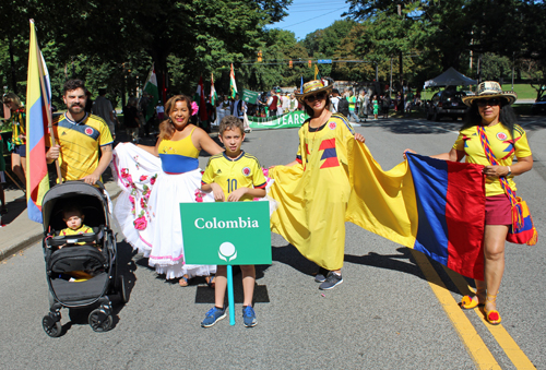 Colombia in Parade of Flags at 73rd annual One World Day in the Cleveland Cultural Gardens