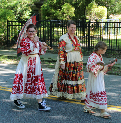 Croatian Garden in Parade of Flags at 73rd annual One World Day in the Cleveland Cultural Gardens