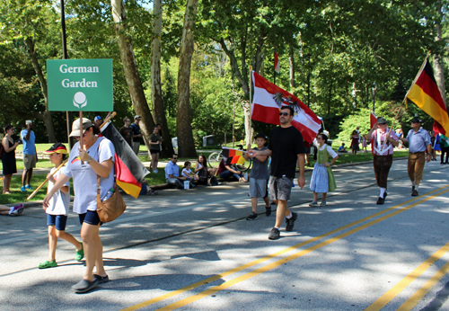 German Garden in Parade of Flags at 73rd annual One World Day in the Cleveland Cultural Gardens