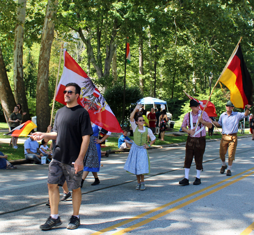 German Garden in Parade of Flags at 73rd annual One World Day in the Cleveland Cultural Gardens