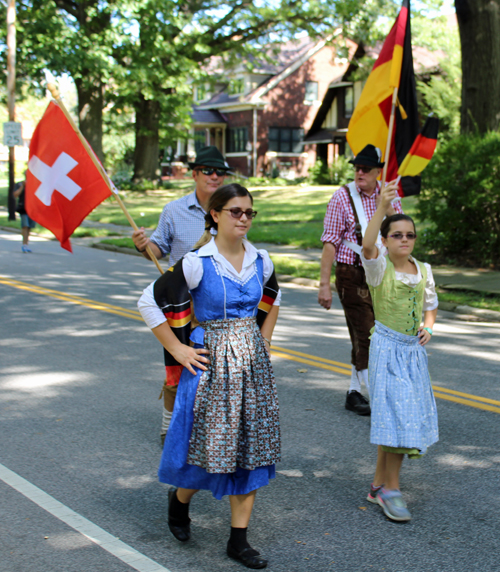 German Garden in Parade of Flags at 73rd annual One World Day in the Cleveland Cultural Gardens