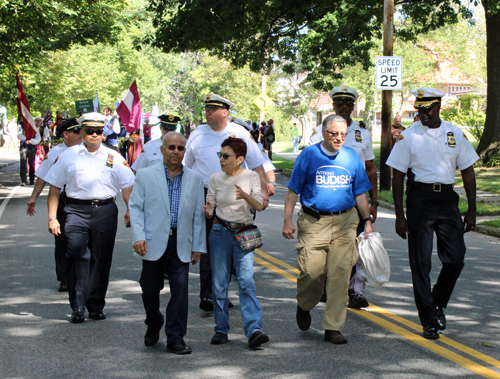 Grand Marshall Cleveland Police Chief Calvin Willams, CCGF President Wael Khoury , County Executive Armond Budish and others