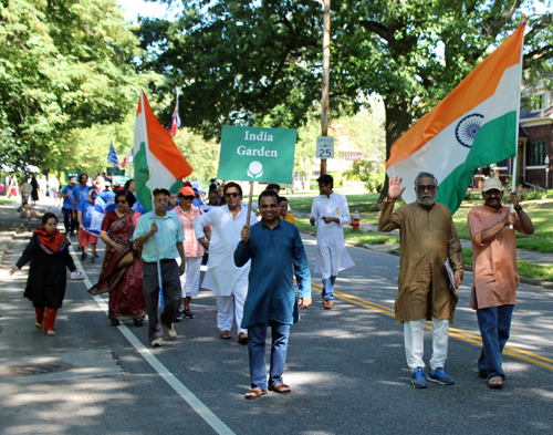 India  Garden in Parade of Flags at 73rd annual One World Day in the Cleveland Cultural Gardens