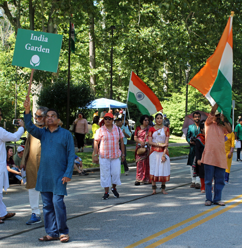 India  Garden in Parade of Flags at 73rd annual One World Day in the Cleveland Cultural Gardens