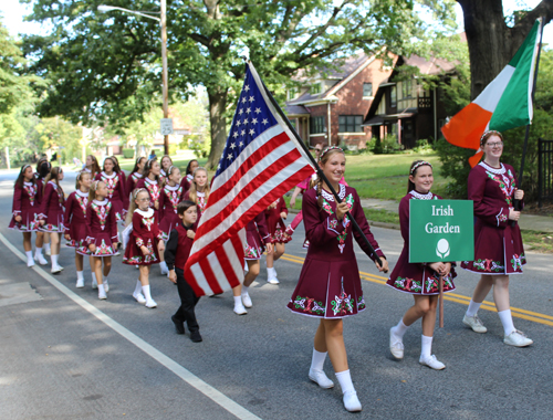 Irish Garden in Parade of Flags at 73rd annual One World Day in the Cleveland Cultural Gardens