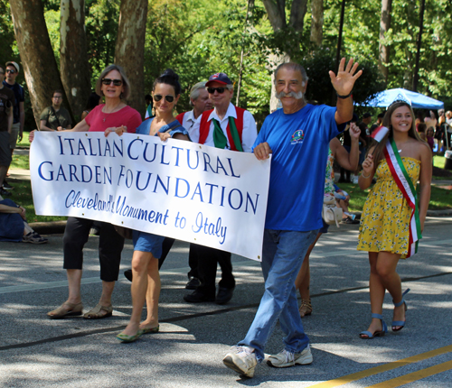 Italian Garden in Parade of Flags at 73rd annual One World Day in the Cleveland Cultural Gardens