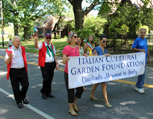 Italian Garden in Parade of Flags at 73rd annual One World Day in the Cleveland Cultural Gardens