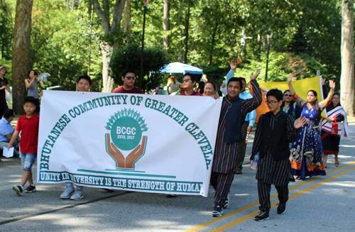 Nepal and Bhutan in the Parade of Flags at 2018 One World Day