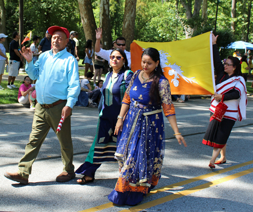 Nepal and Bhutan in the Parade of Flags at 2018 One World Day