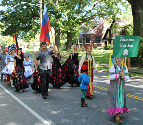 Russian Garden in the Parade of Flags at 2018 One World Day