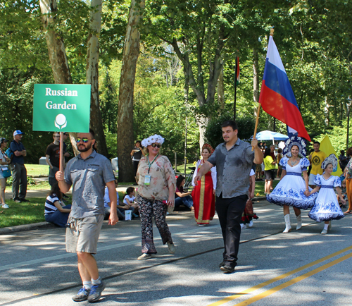 Russian Garden in the Parade of Flags at 2018 One World Day