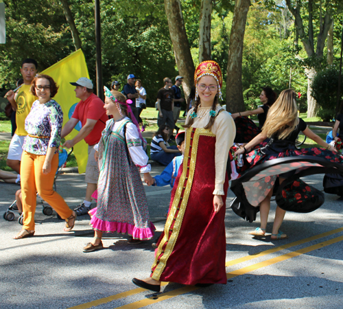 Russian Garden in the Parade of Flags at 2018 One World Day