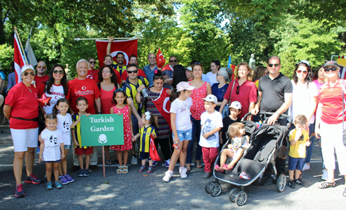 Turkish Garden in the Parade of Flags at 2018 One World Day