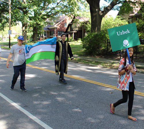 Uzbekistan in the Parade of Flags at 2018 One World Day