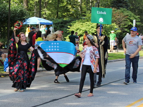 Uzbekistan in the Parade of Flags at 2018 One World Day