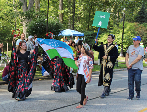 Uzbekistan in the Parade of Flags at 2018 One World Day