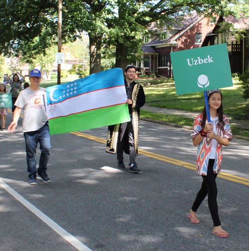 Uzbekistan in the Parade of Flags at 2018 One World Day