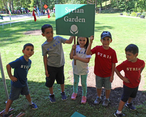 Kids in the Syrian Garden on One World Day