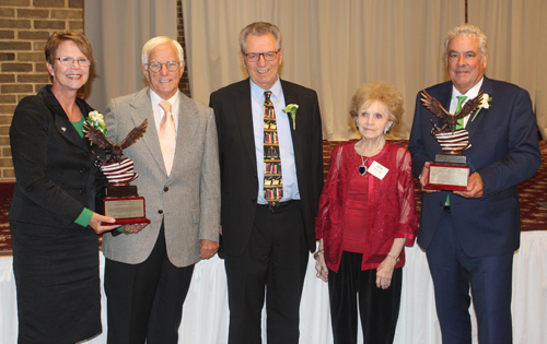 Justice Sharon Kennedy, Justice Terry O'Donnell, Judge Ralph Perk, Irene Morrow and Doug Bugie