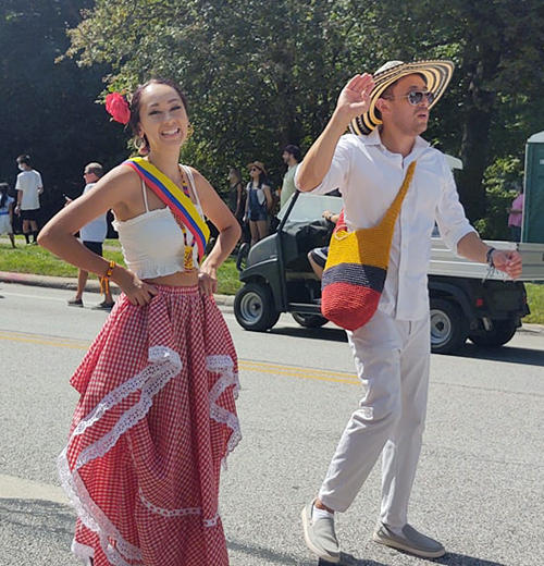 Colombia Garden in the Parade of Flags at One World Day