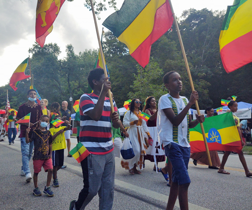 Ethiopian Cultural Garden in Parade of Flags at One World Day