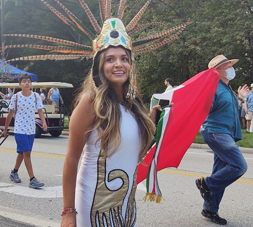 Mexican Culltural Garden in Parade of Flags at One World Day 2021