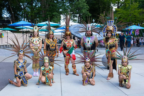 Mexican Culltural Garden in Parade of Flags at One World Day 2021