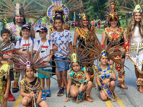 Mexican Culltural Garden in Parade of Flags at One World Day 2021