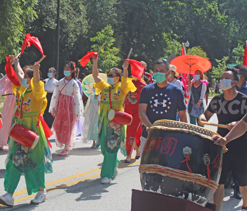 Chinese Cultural Garden in Parade of Flags at One World Day 2021