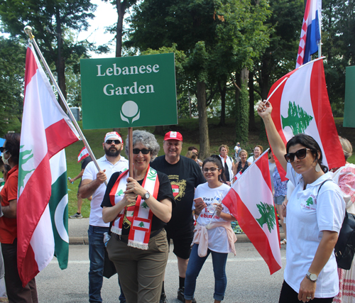 Lebanese Cultural Garden in Parade of Flags at One World Day 2021