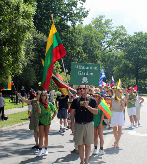 Lithuanian Cultural Garden in Parade of Flags on One World Day 2021