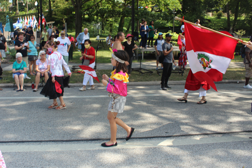 Peruvian group in the Parade of Flags at One World Day 2021