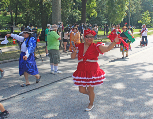 Peruvian group in the Parade of Flags at One World Day 2021