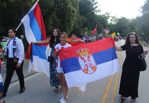 Serbian Cultural Garden in Parade of Flags at One World Day 2021