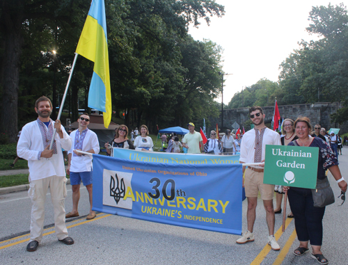 Ukrainian Cultural Garden in Parade of Flags at One World Day 2021