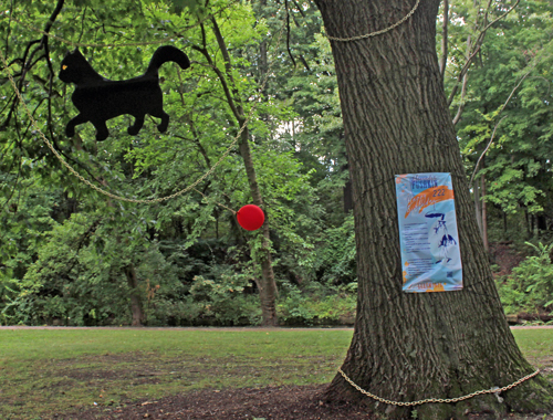 Pushkin's cat in Russian Cultural Garden in Cleveland