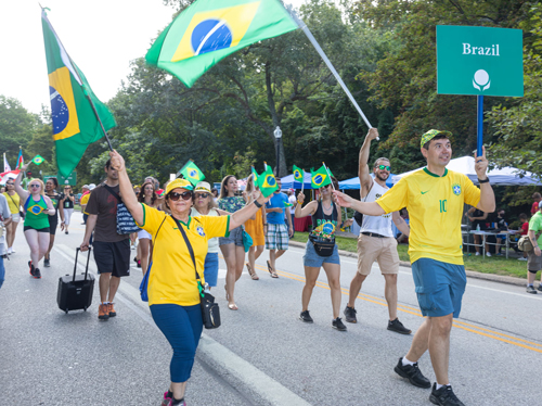 Brazil in the Parade of Flags at One World Day 2021