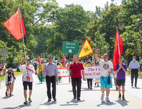 Chinese Cultural Garden in Parade of Flags at One World Day 2021