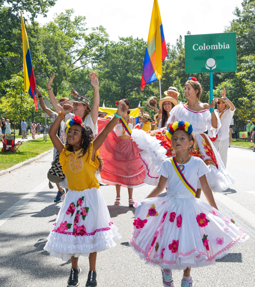 Colombia Garden in the Parade of Flags at One World Day